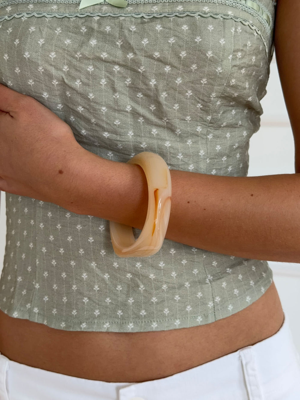 Lykke chunky armbånd - Varm beige