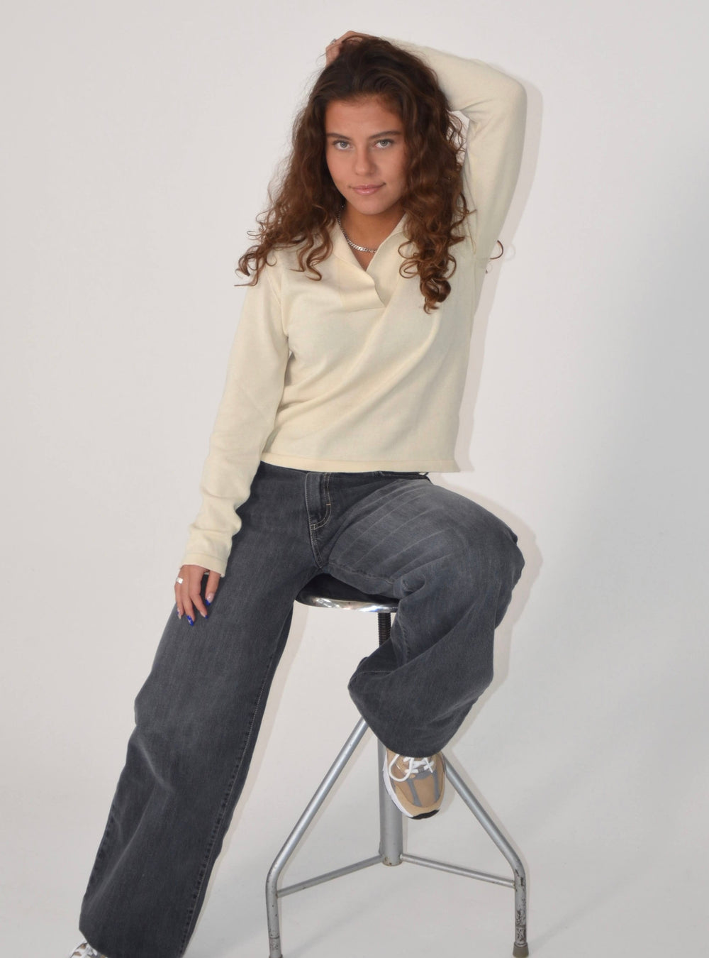 Maia strik - Creme/beige