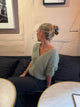 Annaly mohair cardigan - Sage grøn