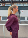 Katinka zip-up hoodie - Mørkelilla