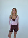 Motion wrap bluse - Candyfloss