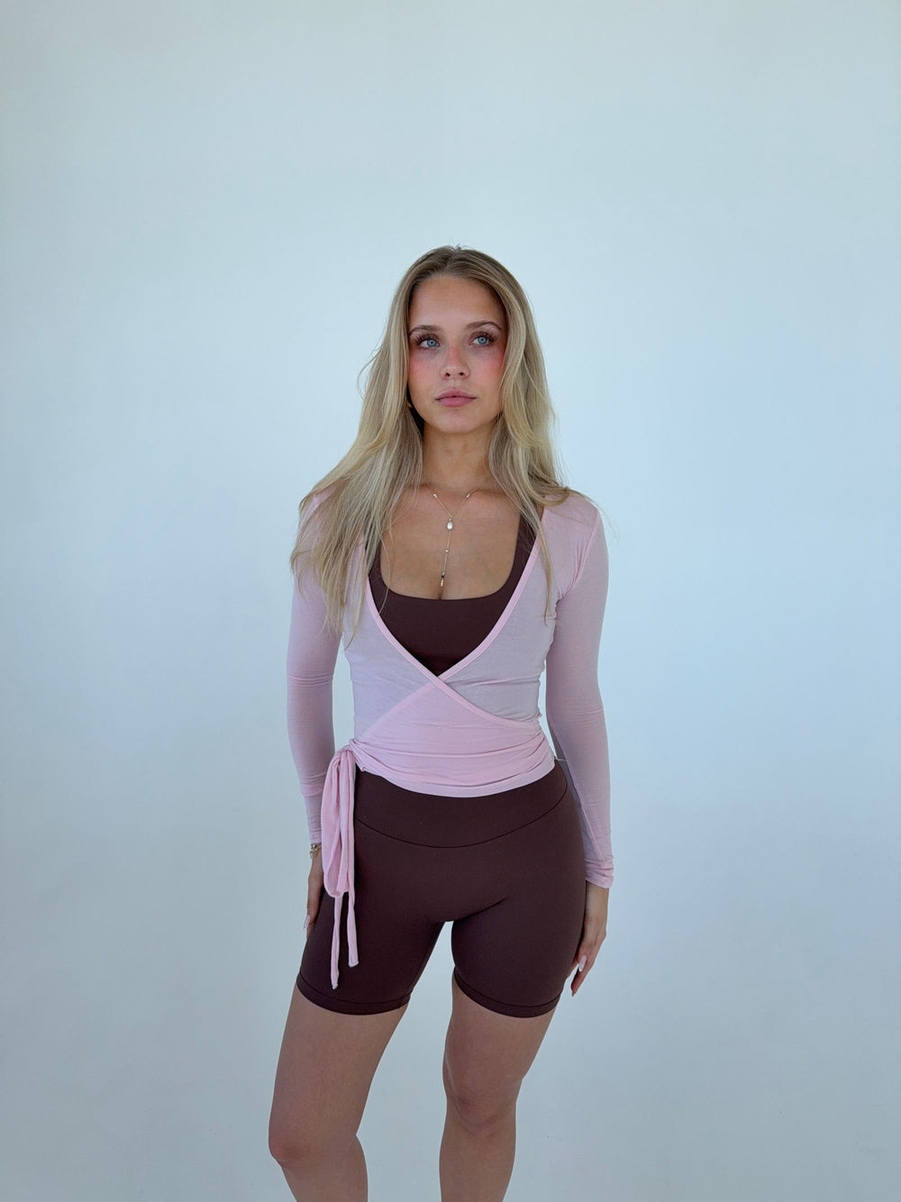 Motion wrap bluse - Candyfloss
