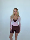 Motion wrap bluse - Candyfloss