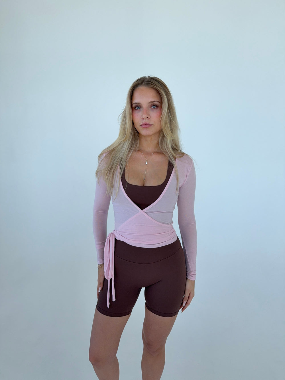 Motion wrap bluse - Candyfloss