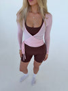 Motion wrap bluse - Candyfloss