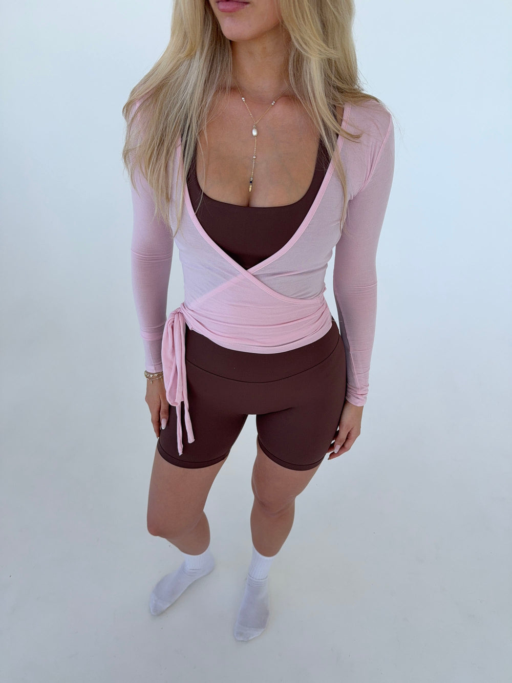 Motion wrap bluse - Candyfloss