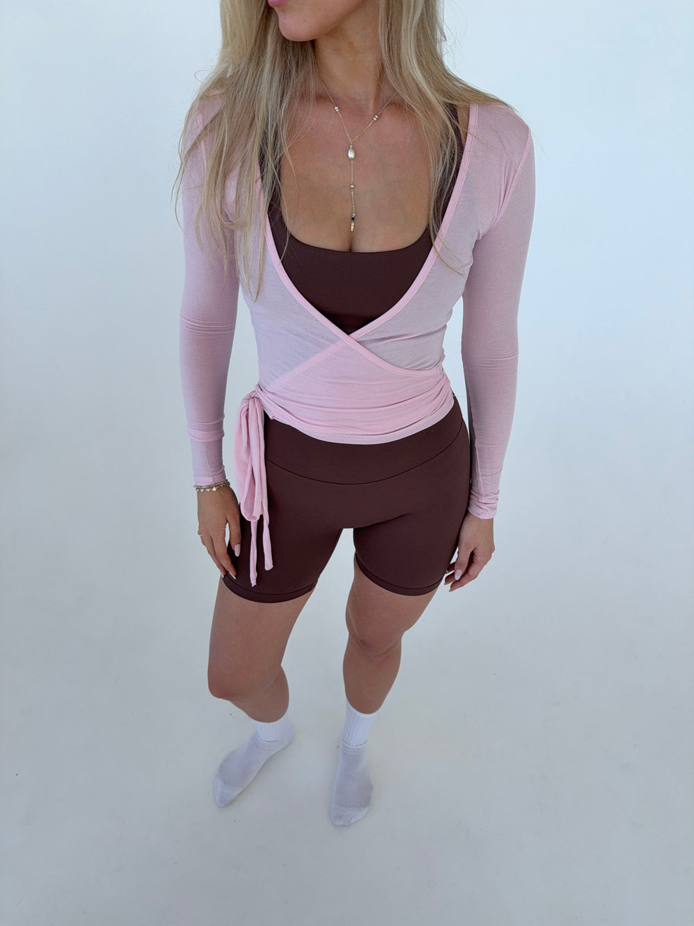 Motion wrap bluse - Candyfloss