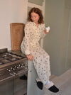 Kyla pyjamasbukser med halvmåner - Beige