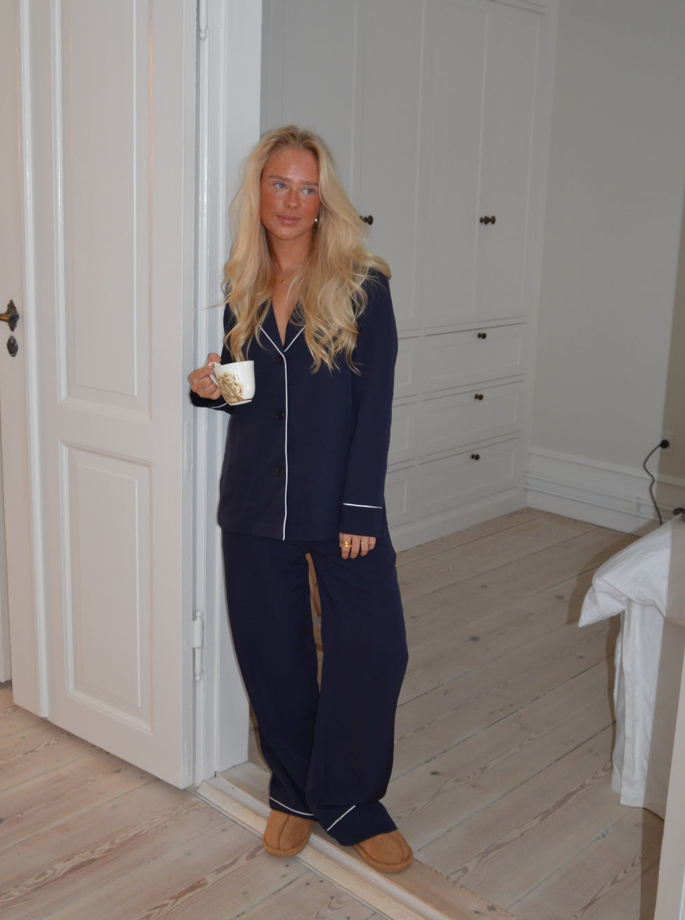 Aurelia pyjamasskjorte - Navy