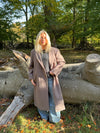 Alva oversized frakke - Taupe