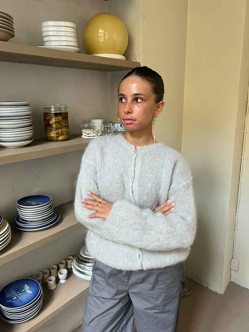 Jamilla mohair cardigan - Grå