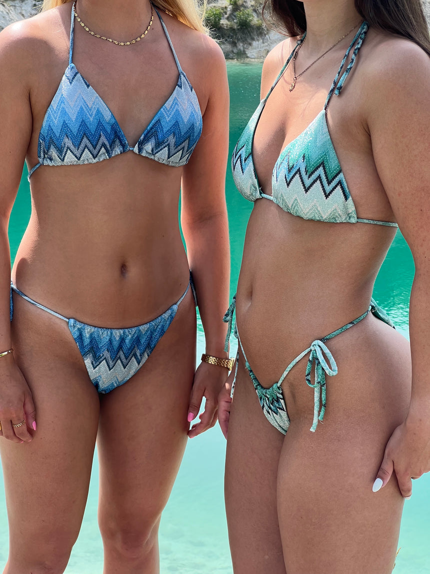Breezy glitter bikini - Blå