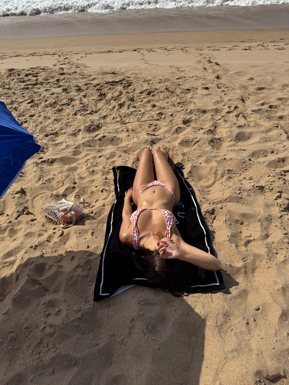 Veronica bikini med blomster - Lyserød/hvid