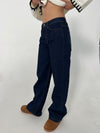 Nuna lavtaljede jeans - Mørk denim