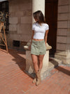 Nynnely nederdel/shorts - Kaki