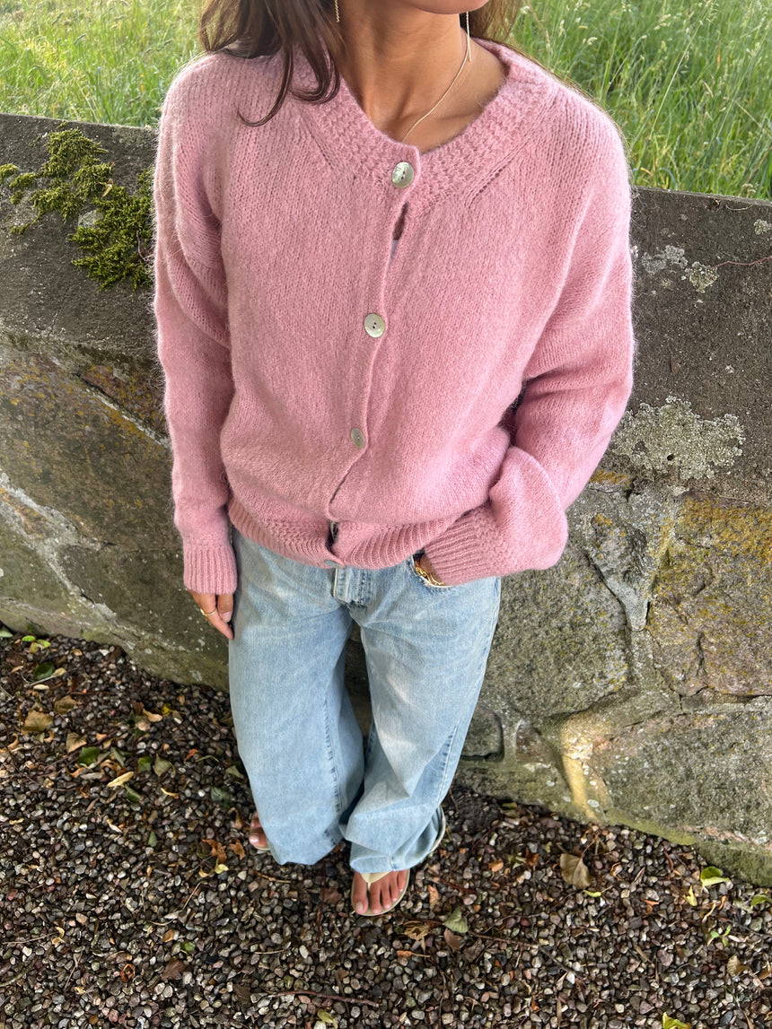 Desideria mohair cardigan - Lyserød