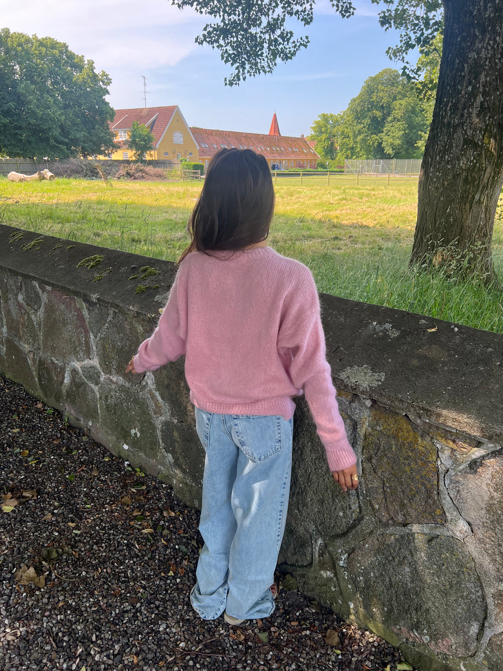 Desideria mohair cardigan - Lyserød