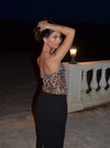 Zita bandeau meshtop - Leopard