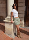 Nynnely nederdel/shorts - Kaki