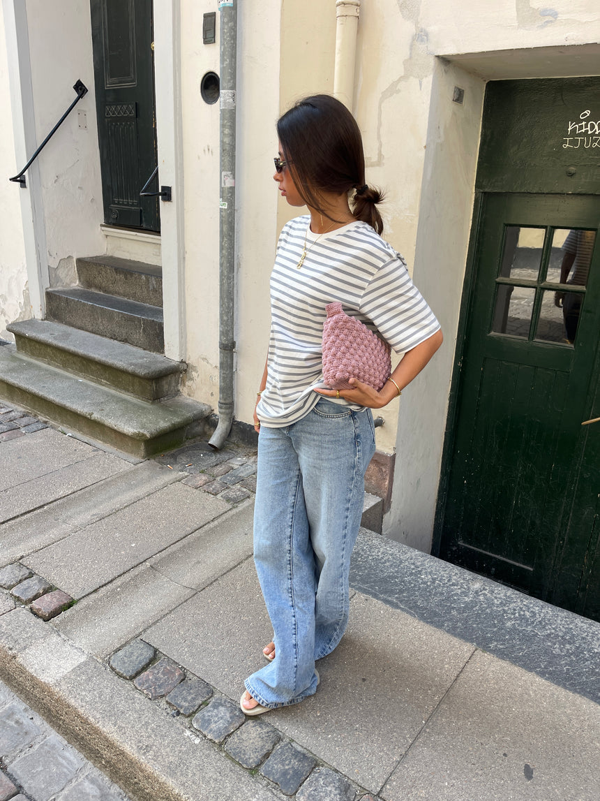 Hæklet clutch - Lyserød