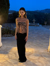 Zita bandeau meshtop - Leopard