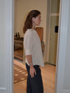 Ria bluse i hørblanding - Beige