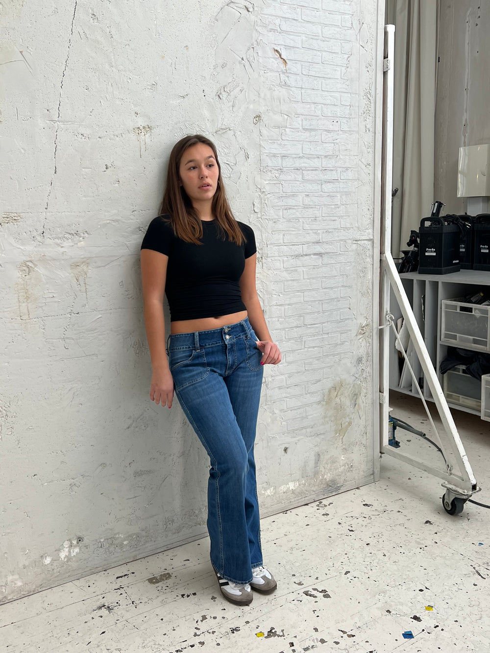 Amani bootcut jeans - Blå denim