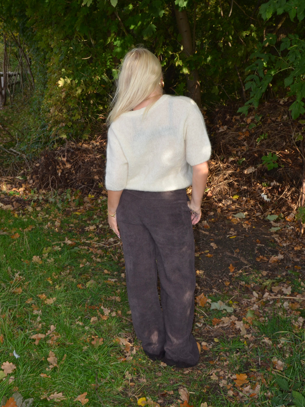 Rancy strikket mohair t-shirt - Off white