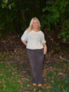 Rancy strikket mohair t-shirt - Off white