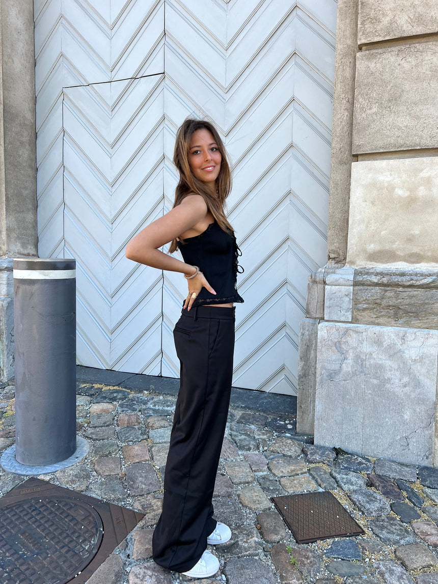 Kienna lavtaljede suitbukser - Sort