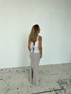 Lucy maxinederdel i hør - Beige
