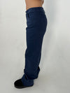 Gabardin jacquard jeans - Navy