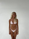 Amara blonde bikini - Lyserød/hvid