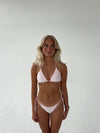 Amara blonde bikini - Lyserød/hvid