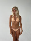 Zendaya bikini - Orange/hvide striber