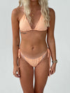Zendaya bikini - Orange/hvide striber