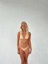Zendaya bikini - Orange/hvide striber