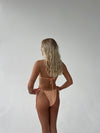 Zendaya bikini - Orange/hvide striber
