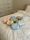 Honey stor toilettaske - Mintgrøn i broderi