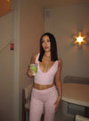 Ultimate v-neck top - Candyfloss