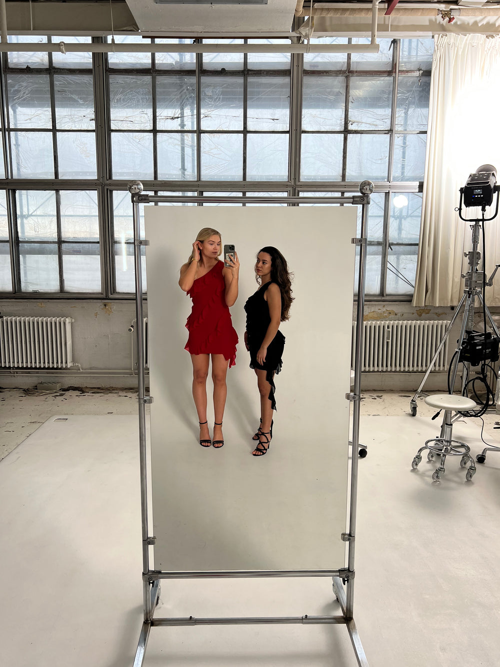 Denise kjole med frynser - Sort
