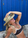 Corinna bikini med hvide detaljer - Brun