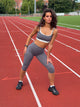 Elevate capri leggings - Stormy grey