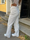 Elsa stribede jeans - Hvid