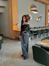 Lilly off shoulder blondebluse - Sort
