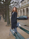 Alva oversized frakke - Sort