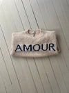 "Amour" striktrøje - Beige