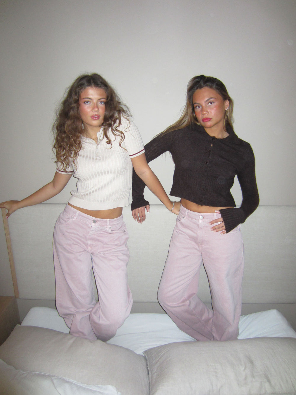 Audrey jeans - Støvet lyserød