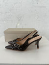 Kandy slingback stiletter - Brun