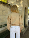 Millie cropped trenchcoat - Beige